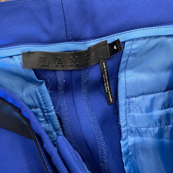 LAMB cobalt blue skinny leg pant - Picture 3 of 6